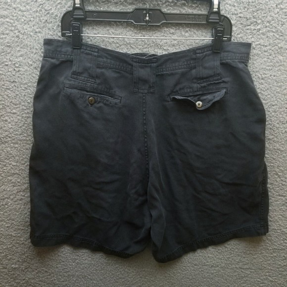 Summa Men's 38 Herringbone Black Chino Shorts 100% Silk 35.5" 6.25" 13.5" - Picture 7 of 11